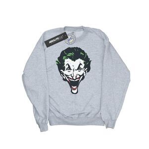 DC Comics Mens The Joker Big Face Sweatshirt / Sports Grey